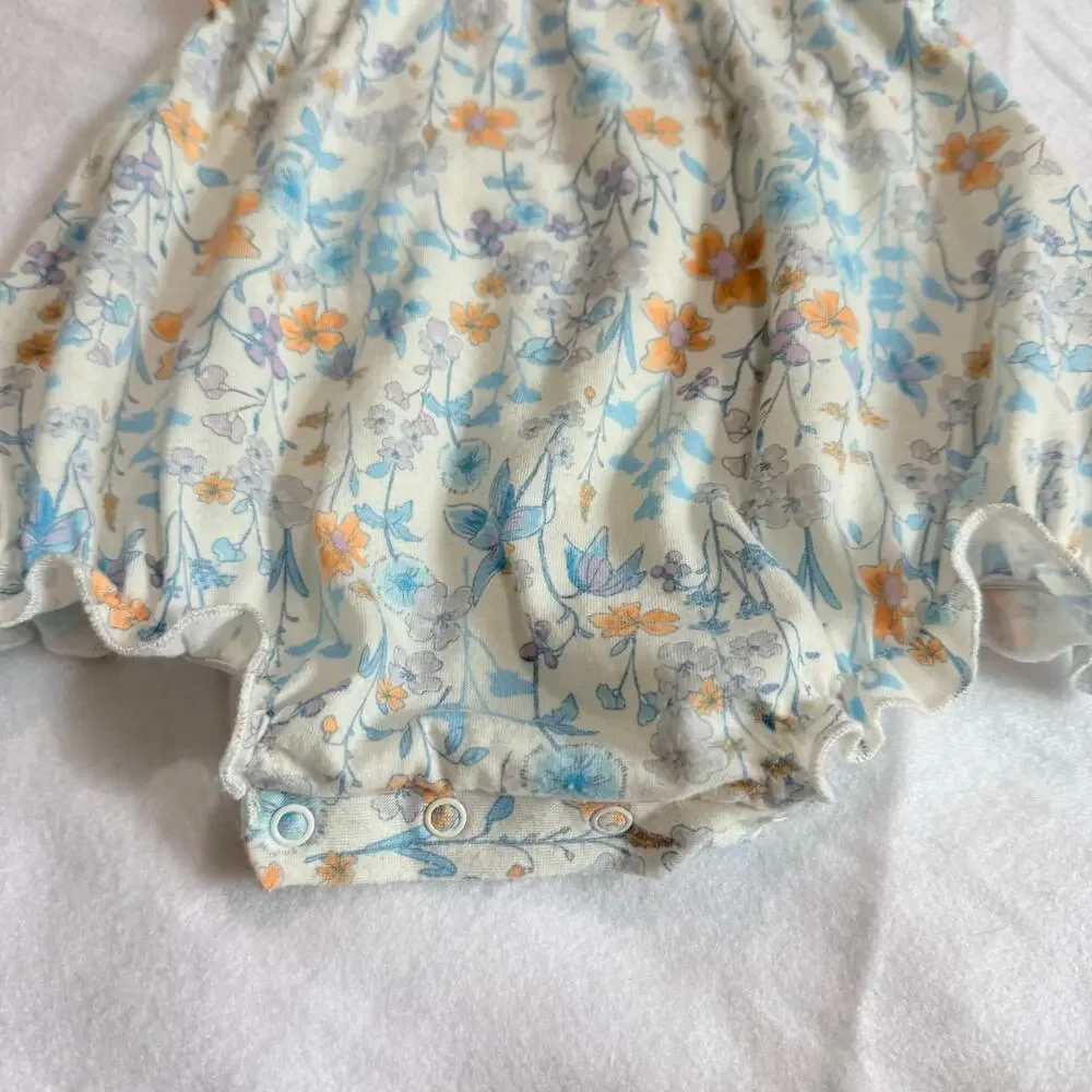 Pastourelle by Pippa & Julie 0-3 Months Baby Girl Bubble Romper Ruffle Floral